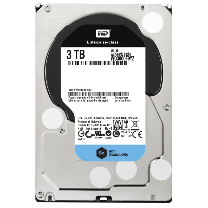 Western Digital SE 3TB Datacenter Capacity HDD